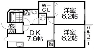 アネックス東中振の物件間取画像